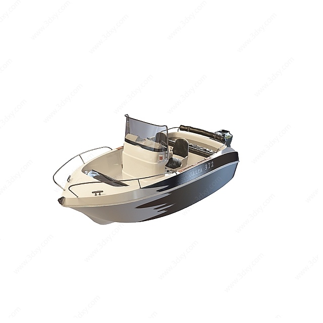 小型快艇3D模型