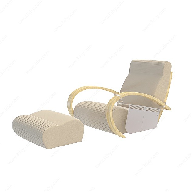 沙发躺椅组合3D模型