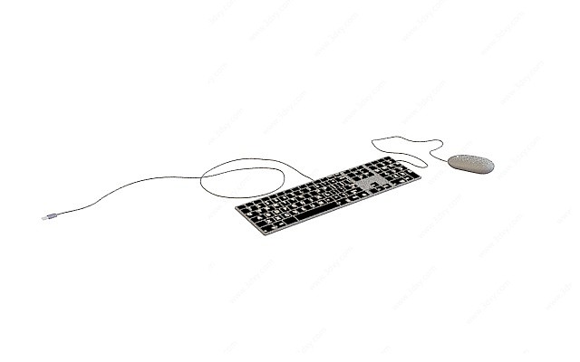 键盘鼠标3D模型