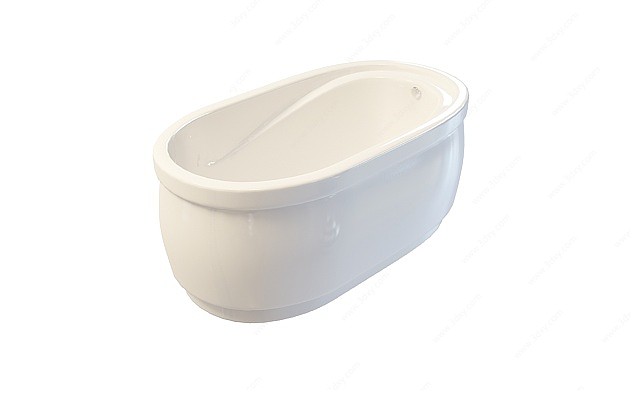 不规则椭圆形浴缸3D模型