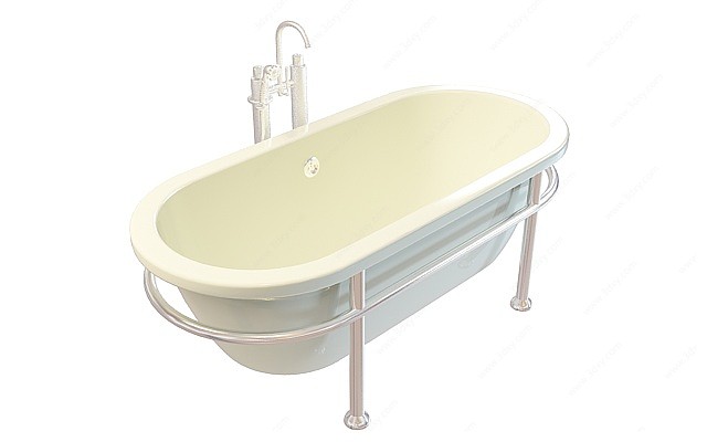 U形浴缸3D模型