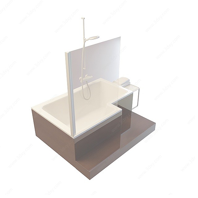 智能浴缸3D模型