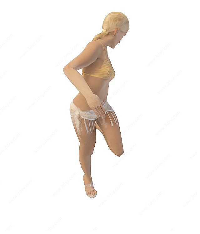 泳衣女人3D模型