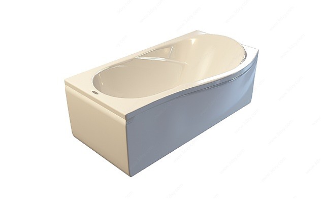 单一式浴缸3D模型