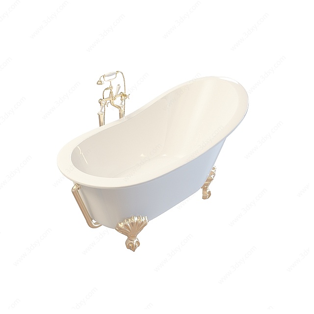 四脚式浴缸3D模型