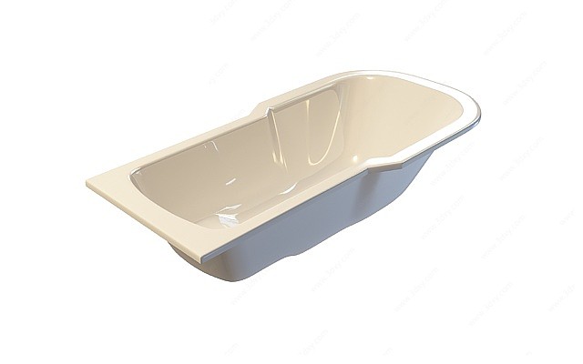不规则陶瓷浴缸3D模型