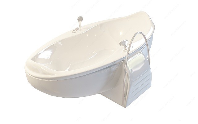 船式浴缸3D模型