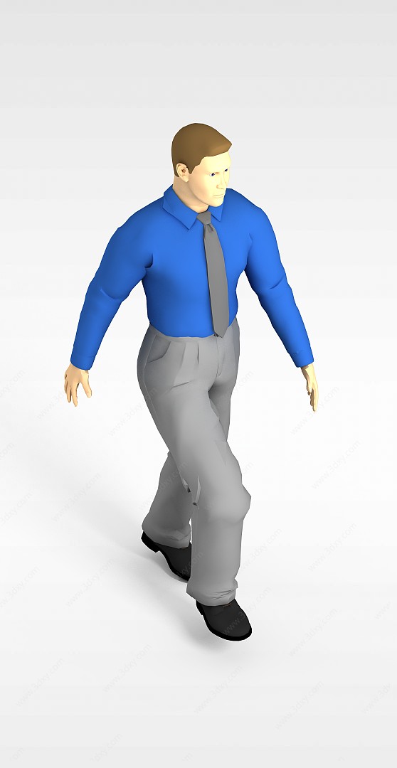 外国男人3D模型