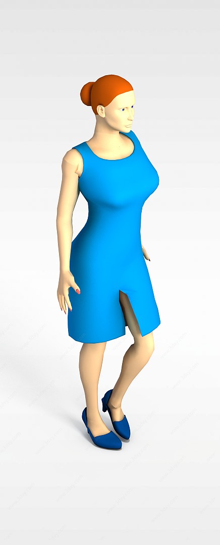 优雅女人3D模型