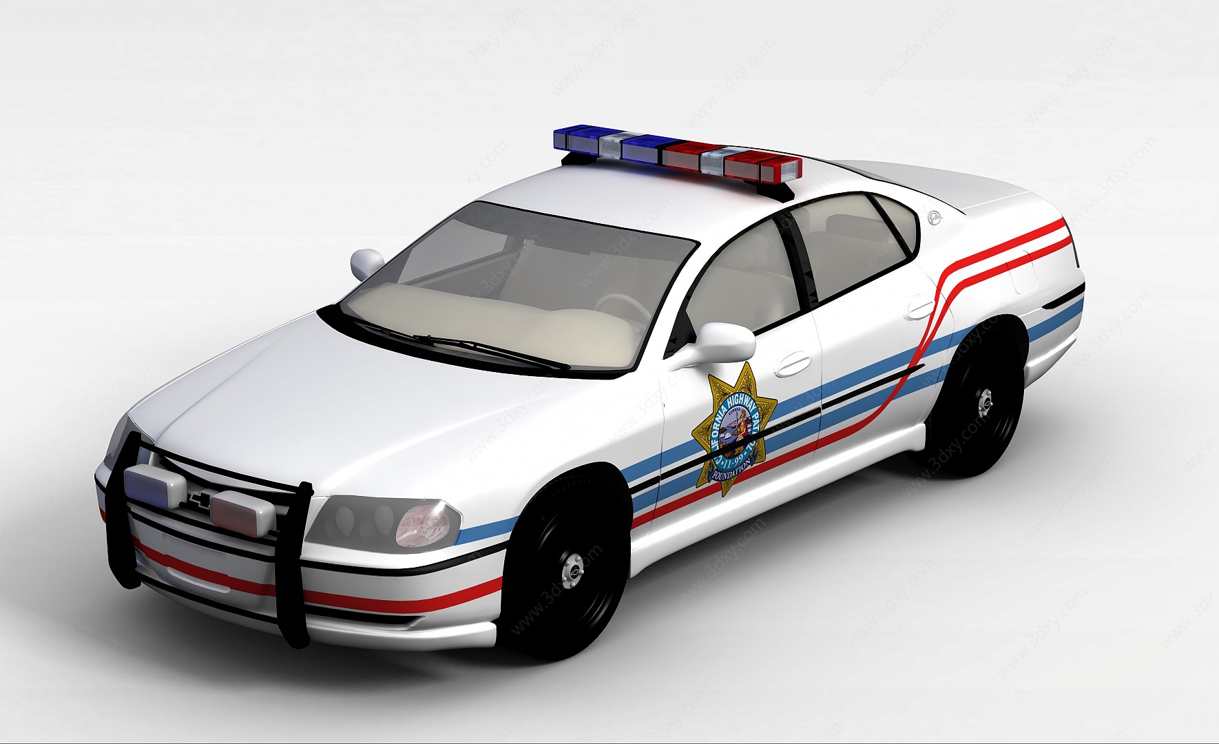 警车3D模型