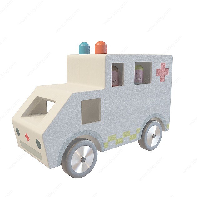 儿童救护车玩具3D模型