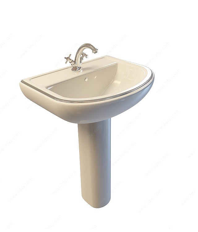 卫浴室洗手台3D模型