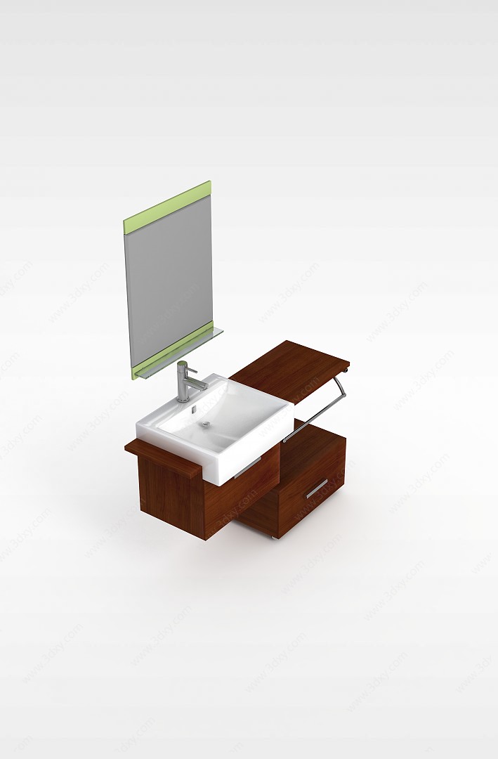 浴室洗面台柜3D模型