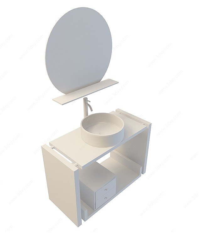 卫生间镜柜3D模型