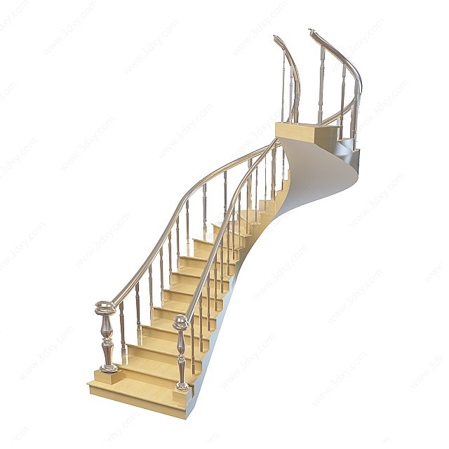 别墅楼梯3D模型