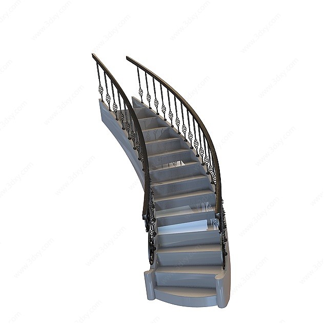 铁艺楼梯3D模型