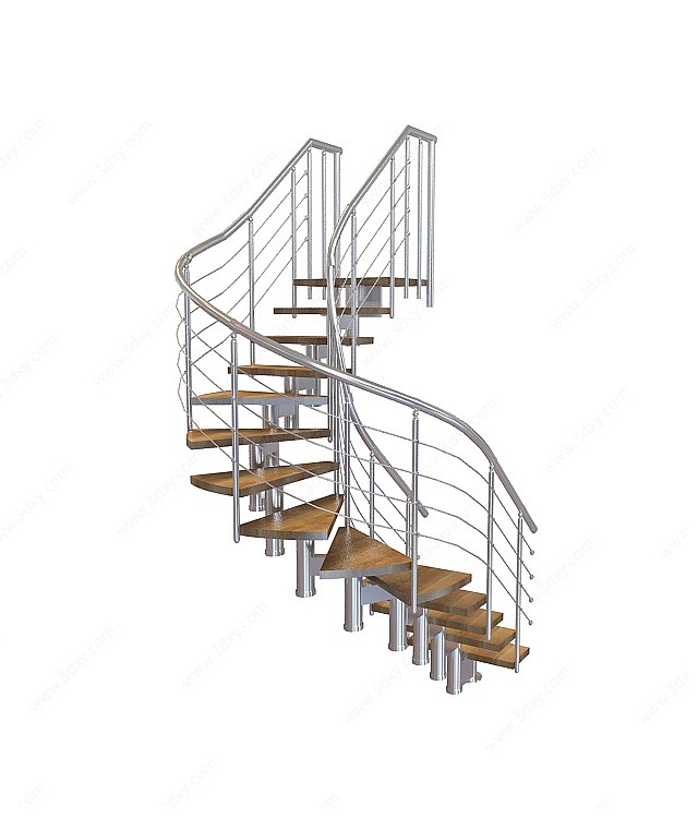 转角楼梯3D模型