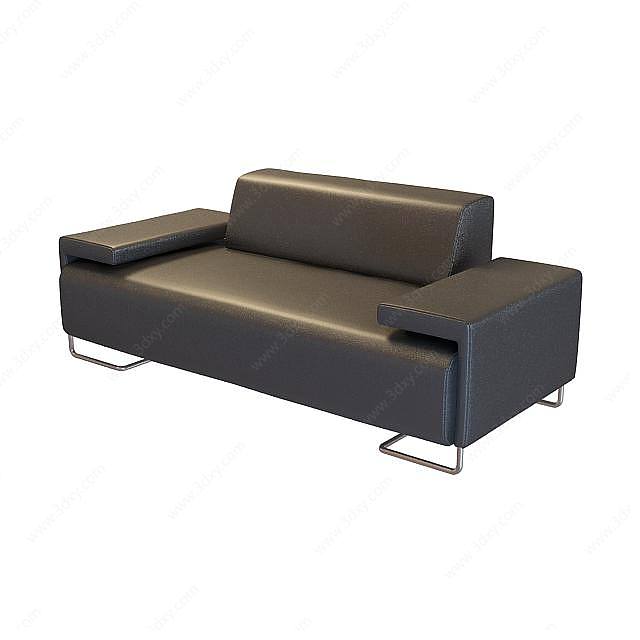 商务双人沙发3D模型