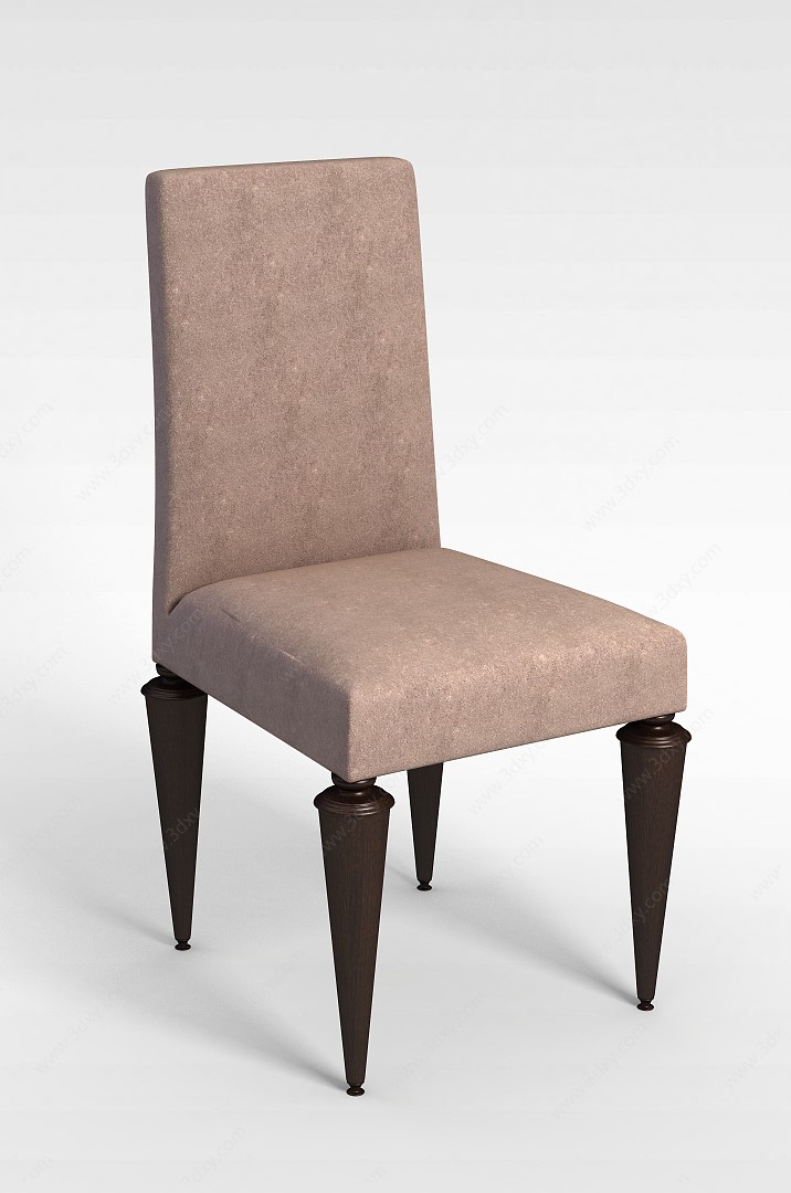布艺欧式餐椅3D模型