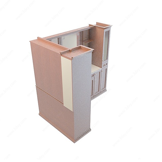 木制橱柜3D模型