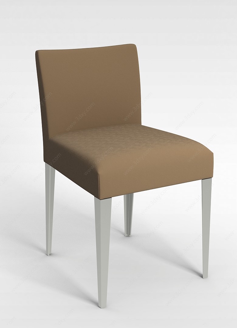 现代布艺餐椅3D模型