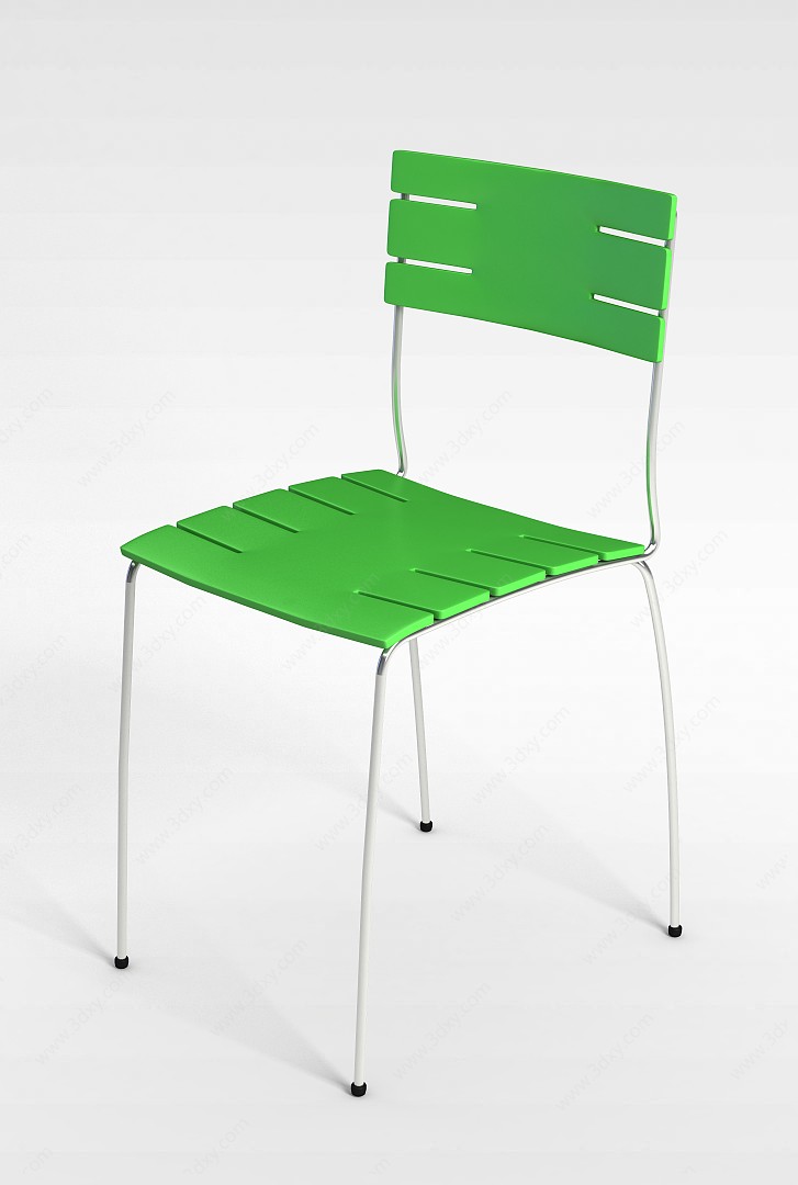 绿色靠背椅3D模型