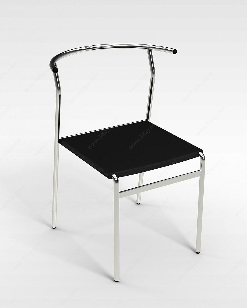 不锈钢圈椅3D模型