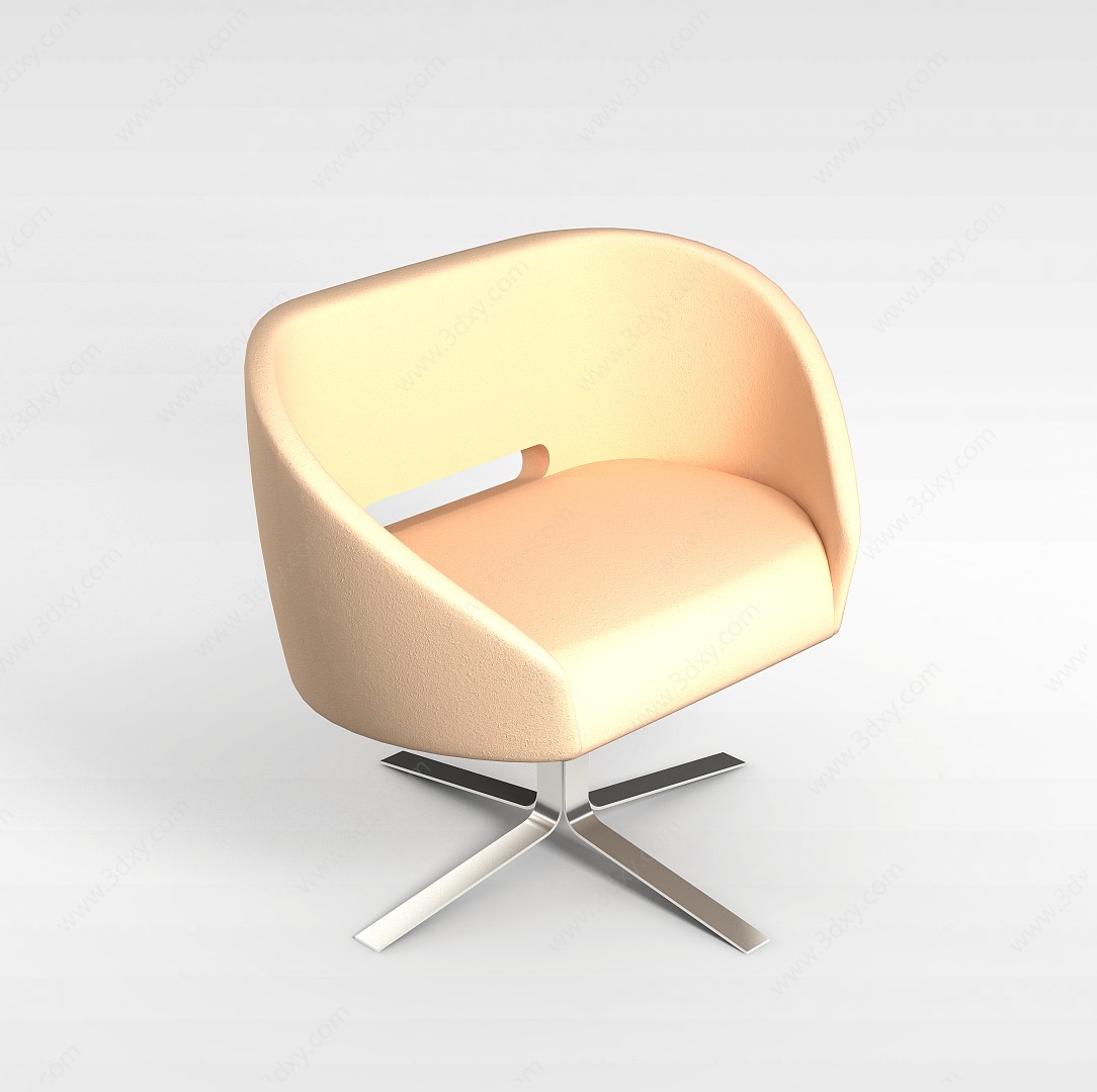 四星爪扶手椅3D模型