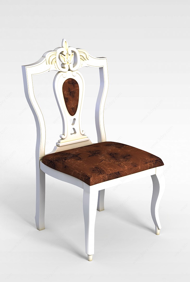精品欧式休闲椅3D模型