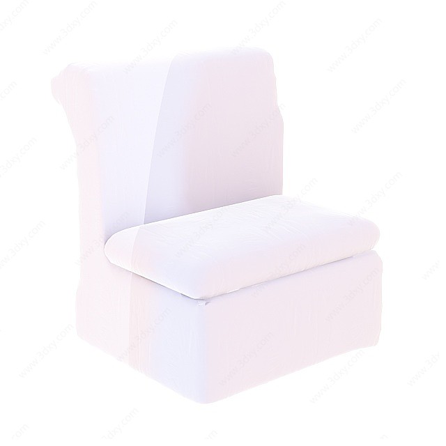 现代舒适沙发椅3D模型