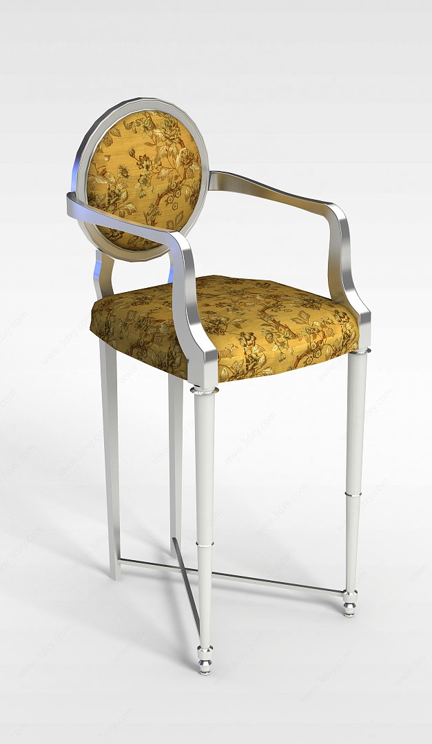 高脚吧椅3D模型