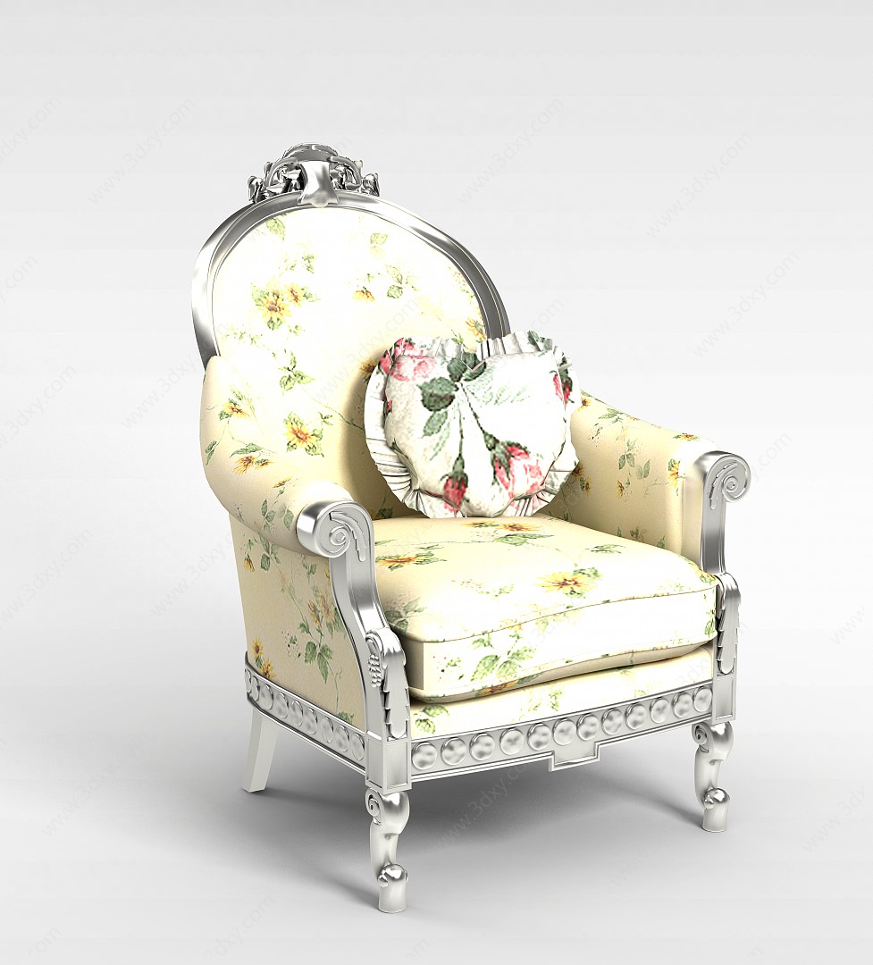 高档欧式沙发椅3D模型