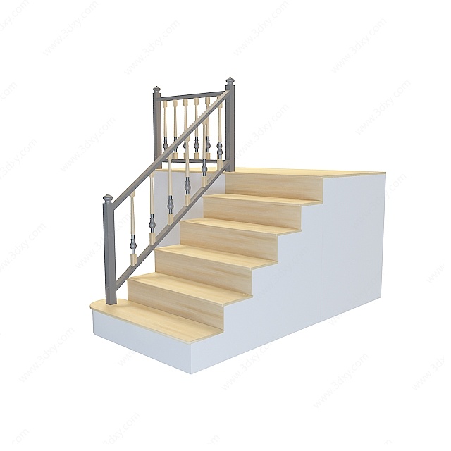 少台阶楼梯3D模型