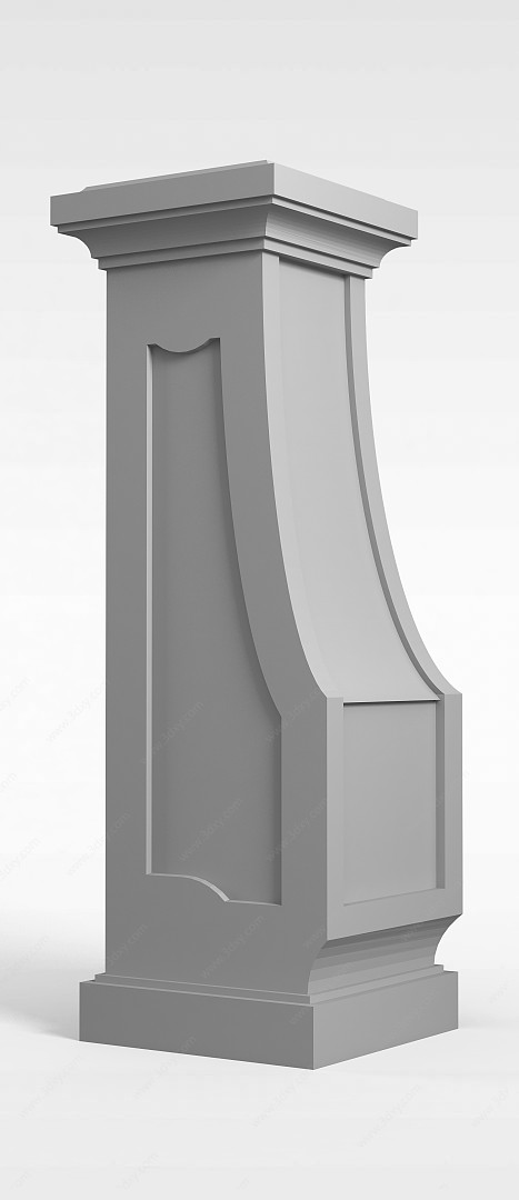 异形柱子3D模型