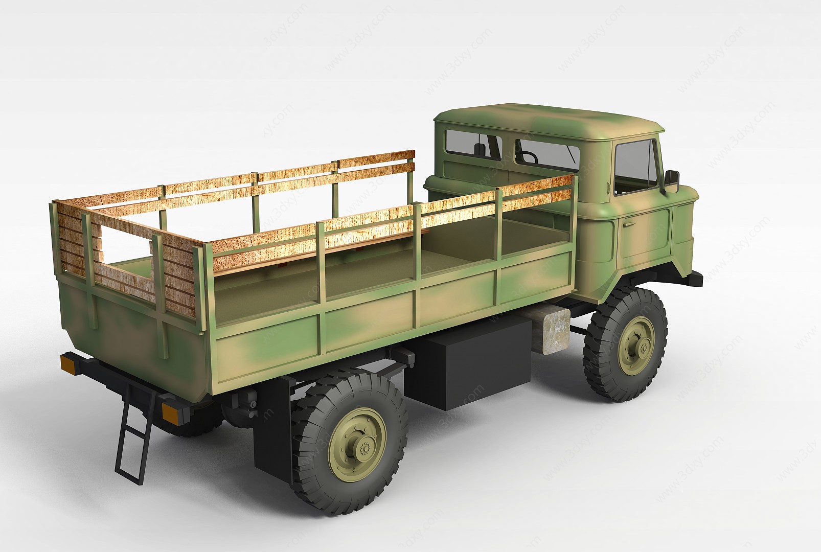 军队运输车3D模型