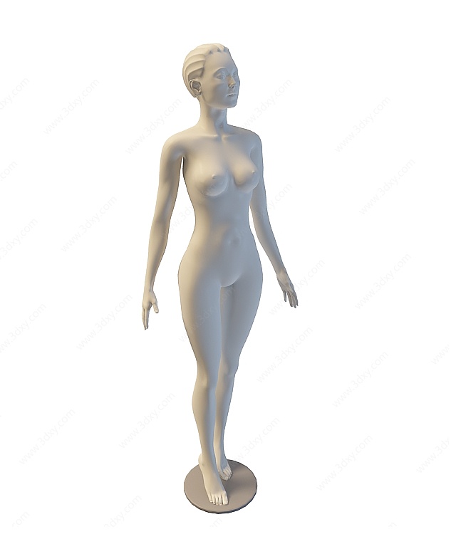 女模特架3D模型