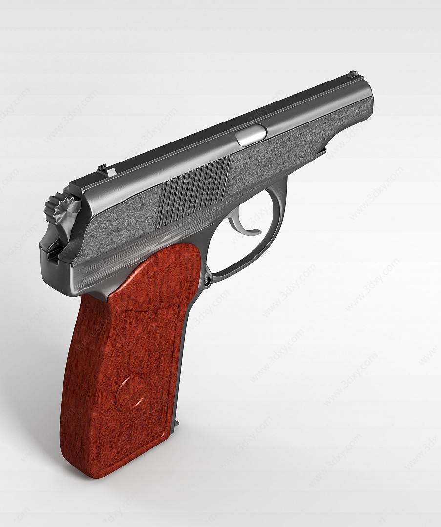 五四手枪3D模型