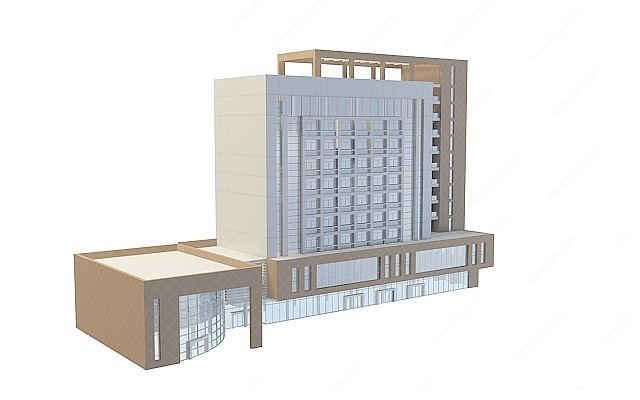 简约大厦3D模型