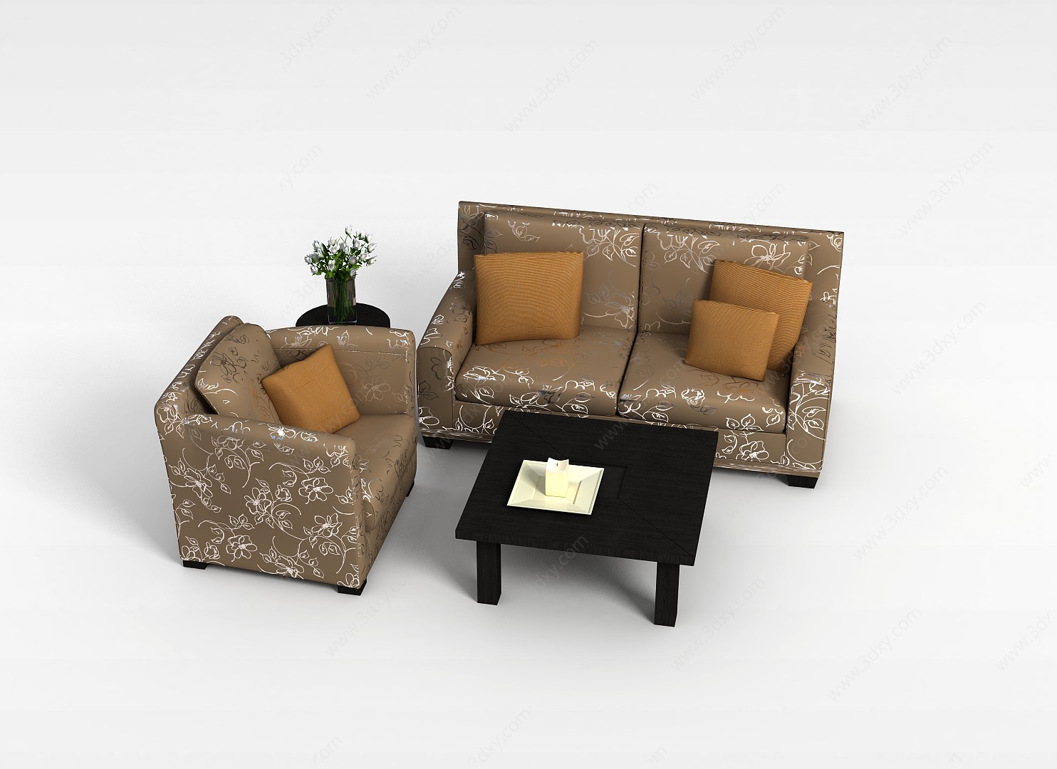 自由组合沙发3D模型