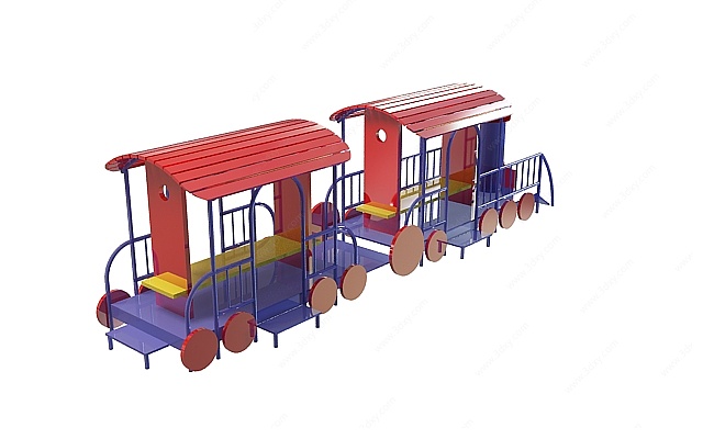 卡通火车3D模型