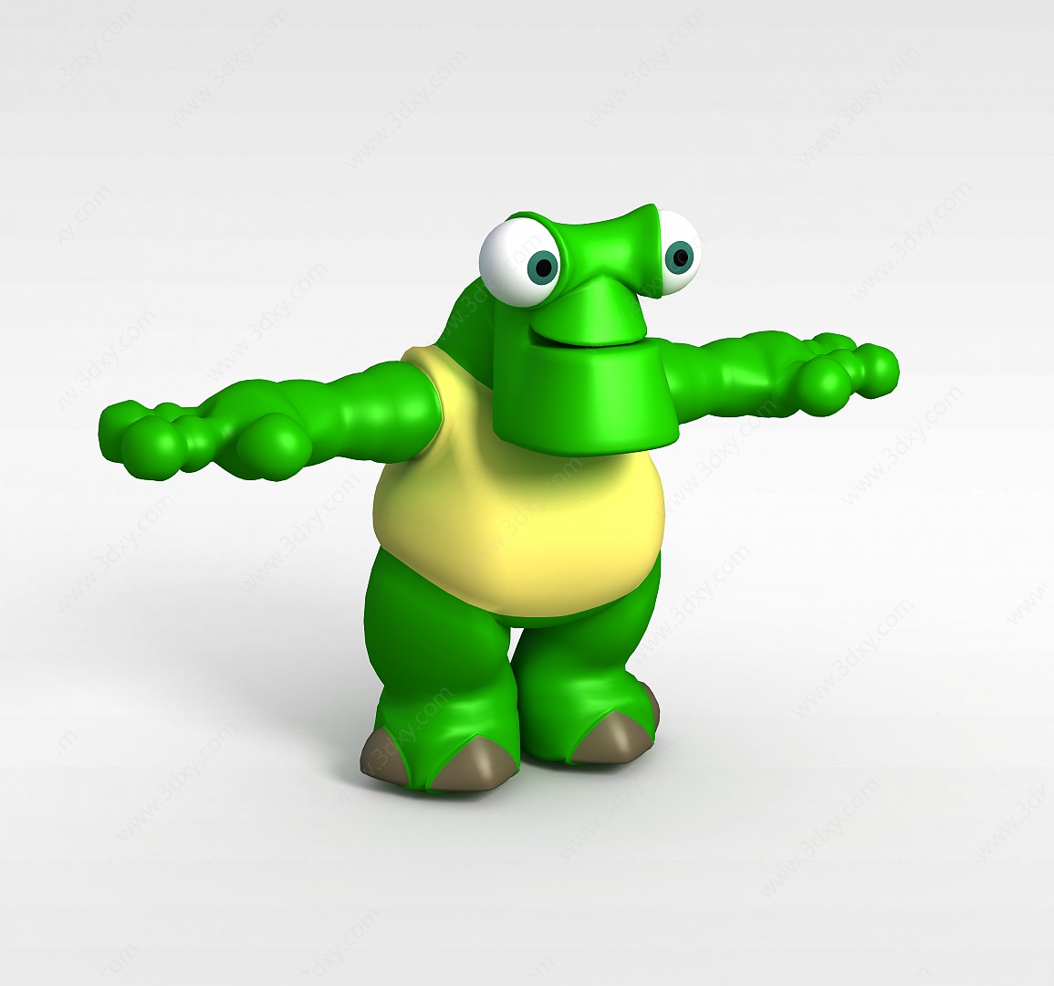 童趣绿青蛙3D模型