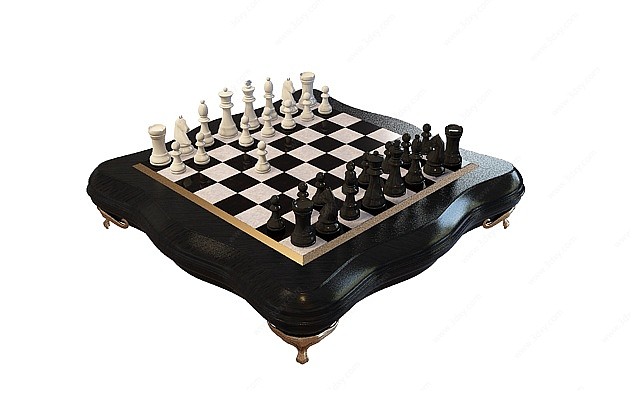 欧式国际象棋3D模型