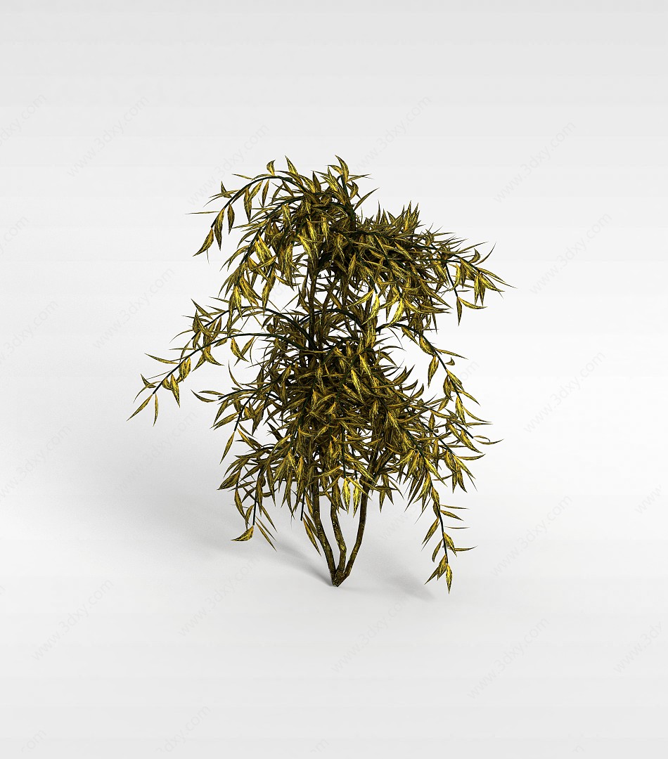 枯叶灌木3D模型
