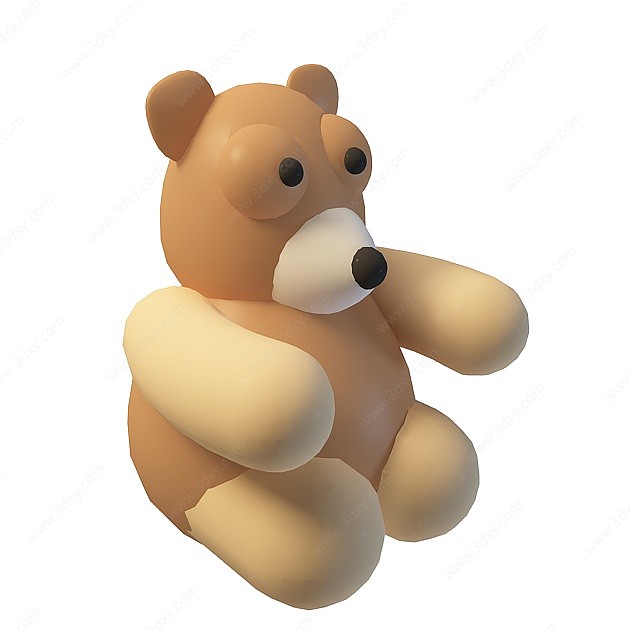 卡通笨笨熊3D模型
