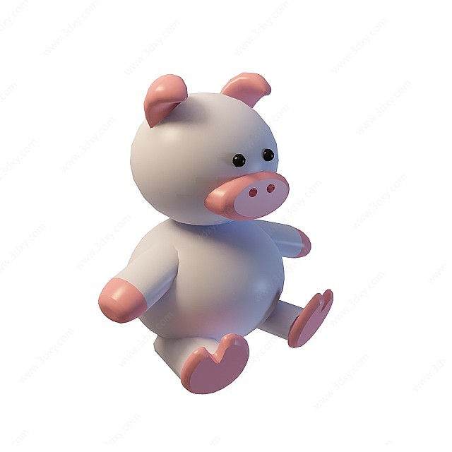 卡通小猪猪3D模型