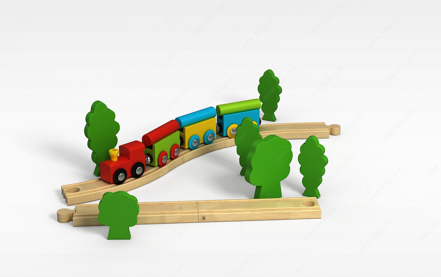 童趣小卡车3D模型