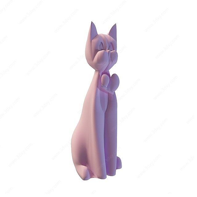 玩具猫猫3D模型