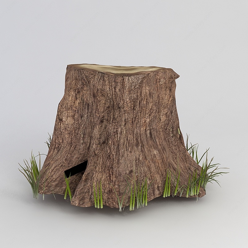 树桩3D模型