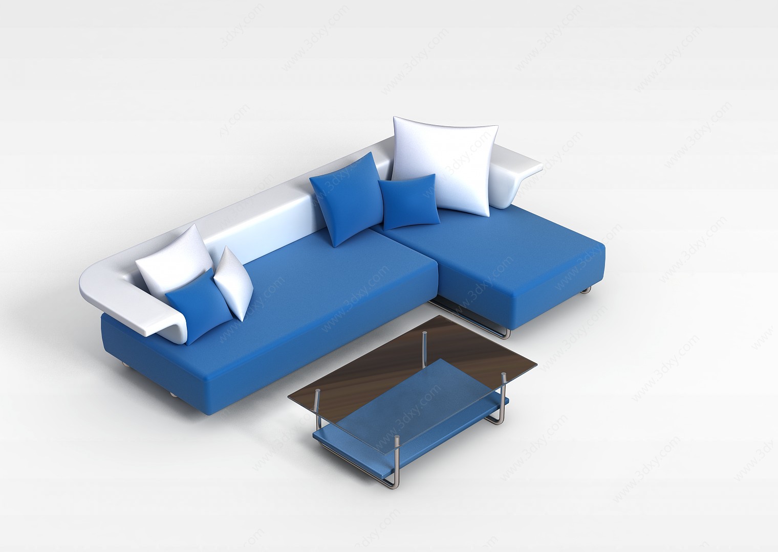小户型沙发组合3D模型