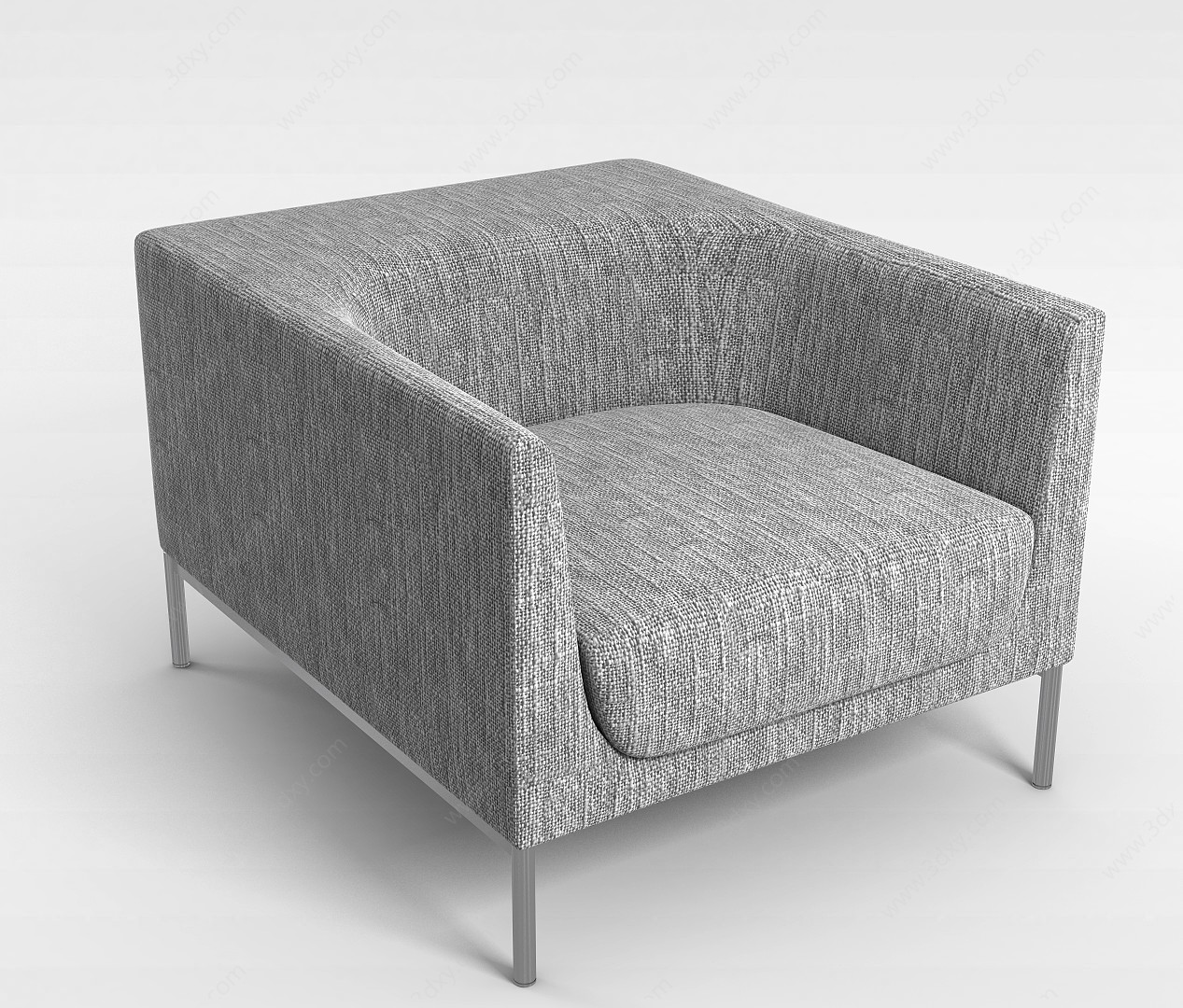 布艺单人沙发3D模型